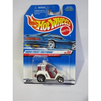 Hot Wheels 1:64 Tee'd Off white red HW1999